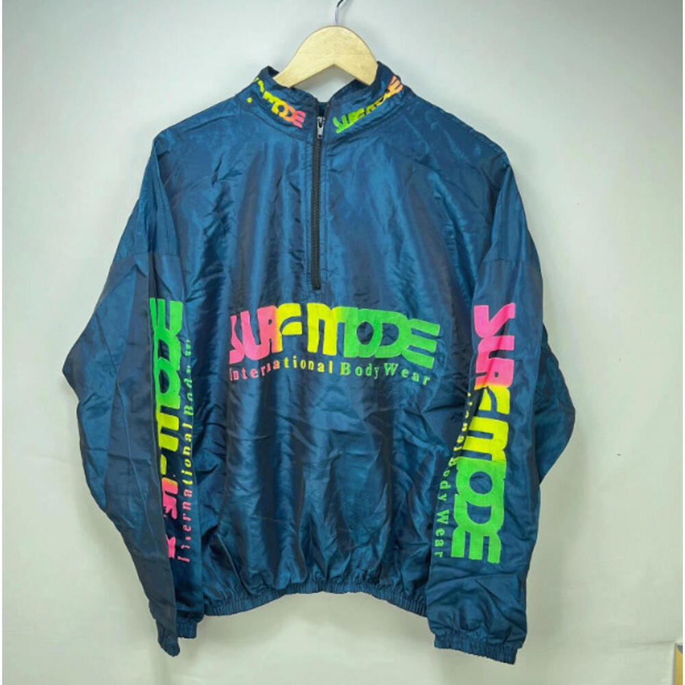 Vintage 90s Surf Mode Style Windbreaker Jacket One Size